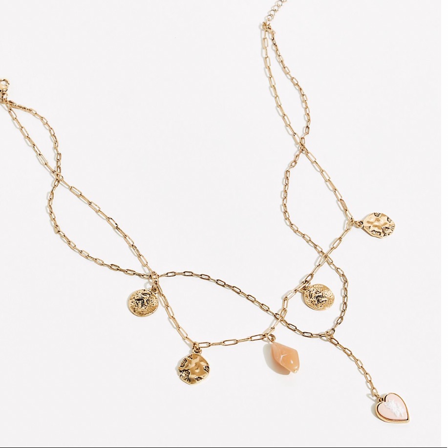 Free People Cameo Necklace 40$